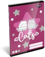Lizzysuli 20-32 KITTOK Füzet sima a/5 32 lapos 20-32 kittok stars purrfect kép
