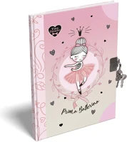 Lizzysuli 7490225002 Emlékkönyv a/5 keményfedeles tiny dance lovely ballerina kép