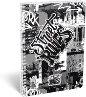 Lizzysuli 7500163003 Spirálfüzet kockás a/4 70 lapos street rules kép