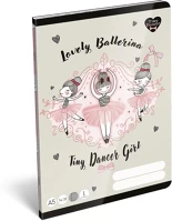Lizzysuli 7500167003 Füzet vonalas a/5 32 lapos 14-32 1.osztályos tiny dancer lovely ballerina kép