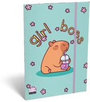 Lizzysuli COR_TICGMLCBA5 Gumis mappa, karton, a5, lollipop capibara kép