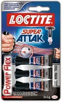 Loctite 06.00059 Pillanatragasztó henkel  super attack power flex mini trio 1 g kép