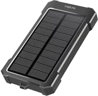 Logilink 10 000 MAH, 20 W 2x usb-a, 1x usb-c, led fény, fekete/narancssárga kép