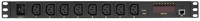 Logilink 19" PDU 19" pdu control unit 8 x c13, 1u, black