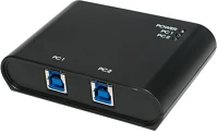 Logilink 2-PORTOS USB3.0 2-portos usb3.0 switch fekete (usb-b bemenet, usb-a kimenet) kép