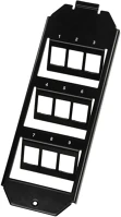Logilink 210 MM-ES Keystone floor box insert for 3 x 3 keystone modules, black kép