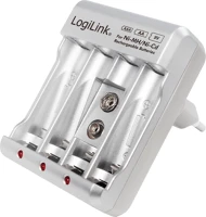 Logilink 4PA0168 Logilink PA0168 2x/4x AA/AAA/ 1x9V Akkumulátor Töltő kép