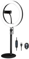 Logilink AA0152 25cm fekete led körlámpa okostelefonhoz kép