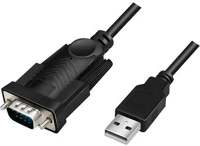 Logilink AU0048A Usb-a 2.0 -> serial rs-232 db9 m/m adatkábel 1.5m fekete