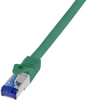 Logilink C6A025S Ultraflex rj45 cat6a s/ftp -> rj45 cat6a s/ftp m/m adatkábel 0.5m zöld kép