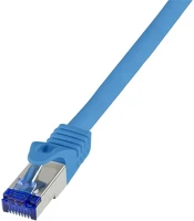Logilink C6A076S Ultraflex rj45 cat6a s/ftp -> rj45 cat6a s/ftp m/m adatkábel 5m kék kép