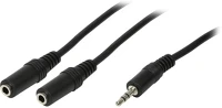 Logilink CA1046 jack stereo 3,5mm (3pin) -> 2db jack stereo 3,5mm (3pin) m/f adapter 0.2m kép
