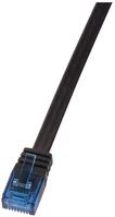 Logilink CF2033U Cat6 u/utp lapos patch kábel - fekete - 1m kép
