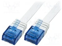 Logilink CF2091U Rj45 cat6 utp m/m adatkábel 10m awg32 fehér kép
