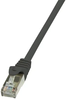 Logilink CP2033S Cat6 f/utp patch kábel - fekete - 1m kép