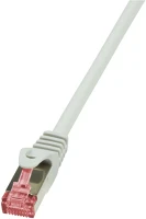 Logilink CQ2012S Rj45 cat6 s/ftp - rj45 cat6 s/ftp m/m adatkábel 0.25m szürke awg27 kép