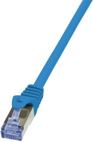Logilink CQ3016S Rj45 cat6a s/ftp - rj45 cat6 s/ftp m/m adatkábel 0.25m kék awg26 kép