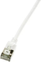 Logilink CQ9031S Ultraflex slimline hálózati kábel fehér 1 m cat6a s/utp (stp) kép