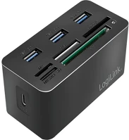 Logilink CR0046 Usb 3.2 gen 1 dokkoló állomás, 8 portos, mini, fekete kép