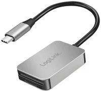 Logilink CR0050 Kettős kártyaolvasó, usb-c 3.2 gen1, sd és microsd kártyák, alumínium kép