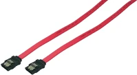 Logilink CS0009 Sata f/f adatkábel 0.3m piros clip kép
