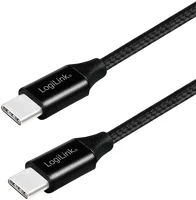 Logilink CU0154 Usb kábel usb 2.0 1 m usb c fekete kép