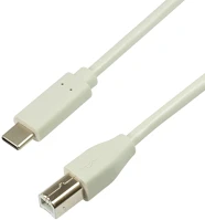 Logilink CU0160 Usb kábel 1 m usb 2.0 usb c usb b fehér kép