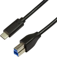 Logilink CU0163 - usb 3.2 gen1x1 cable, usb-c male to usb-b male, 2m kép