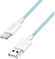 Logilink CU0329 Usb 2.0 type-c kábel, c/m - a/m, 480 mbps, 60w, nejlon, kék, 0,5 m kép
