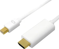 Logilink CV0123 - mini displayport to hdmi, 4k, white, 2m kép
