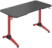 Logilink EO0042 Gaming desk, 120x60 cm, rgb világítás, piros asztalkeret kép