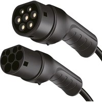 Logilink EVC0122 Type 2 -> type 2 m/f ev töltőkábel 7.5m fekete 32a, 22kw kép