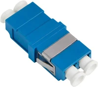 Logilink FA03LC7 Száloptikai adapter lc duplex, 12 darabos, perem nélkül, kék (os2) kép