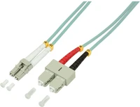 Logilink FP3LS10 Lc/upc duplex -> sc/upc duplex m/m adatkábel 10m türkiz om3, 50/125µm kép