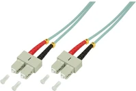 Logilink FP3SC03 Sc/upc duplex -> sc/upc duplex m/m adatkábel 3m türkiz om3, 50/125µ kép