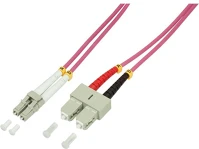 Logilink FP4LS00 lc/upc duplex -> sc/upc duplex m/m adatkábel 0.5m rózsaszín om4, 50 kép