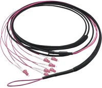 Logilink FT2U080 fiber trunk u-dq(zn)bh 8db lc/upc -> 8db lc/upc m/m adatkábel 80m fekete kép