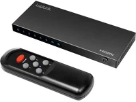 Logilink HD0060 Hdmi kapcsoló, 5x1 port, 4k/60 hz, hdcp, hdr, cec, rc, fém kép