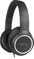 Logilink HS0053 Headset stereo, with microphone, 1x 3.5mm, black kép