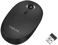 Logilink ID0204 Vezeték nélküli és bluetooth kettős egér, 2,4 ghz, 800/1200/1600 dpi, fekete kép