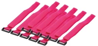 Logilink KAB0016 Vezeték-összekötő szíj szett 10db ,pink kép