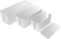 Logilink KAB0078 Kábeldoboz készlet, 3 méret, fehér kép