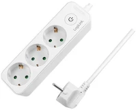 Logilink LPS244 3db villásdugó cee 7/3 elosztó 1.5m fehér kép