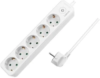 Logilink LPS246 5db villásdugó cee 7/3 elosztó 1.5m fehér kép
