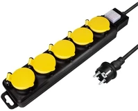 Logilink LPS255 5db villásdugó cee 7/3 elosztó 1.5m fekete kép