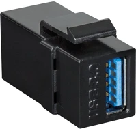 Logilink NK0015B Keystone coupler usb 3.0-a f/f, black kép
