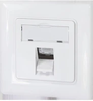 Logilink NK4053 Keystone előlap 1 modulhoz, német típusú, fehér kép