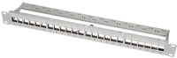 Logilink NK4073 Keystone panel 1u, 24 port, árnyékolt, gazdaságos, szürke kép