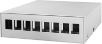 Logilink NP0093 Konszolidációs pontdoboz 8-port, asztali/fali/sínre szerelheto, szürke kép