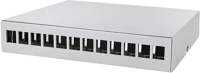 Logilink NP0094 Consolidation point box 12-port, asztali/falra/sínre szerelheto, szürke kép